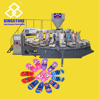 機械ロータリー 120-200 ペア/時間を作るポリ塩化ビニールの空気吹く靴のサンダル