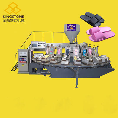 回転式靴の射出成形機械24場所を吹くプラスチック ポリ塩化ビニールの空気