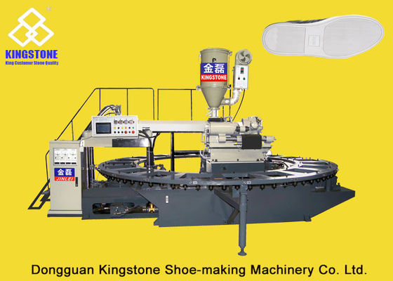 1人は機械に10/12/16/20/24/30の場所をする単一色TPU TPRの足底を作動させます