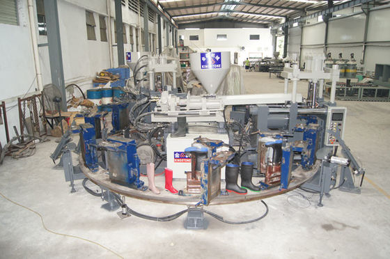 機械80-100を作る回転式単一色の雨靴は1時間/12の場所あたりに組み合わせます