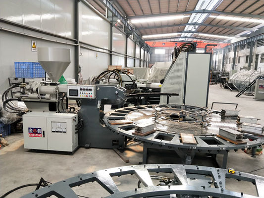 靴の回転式テーブルの射出成形機械、TPUの唯一の作成機械