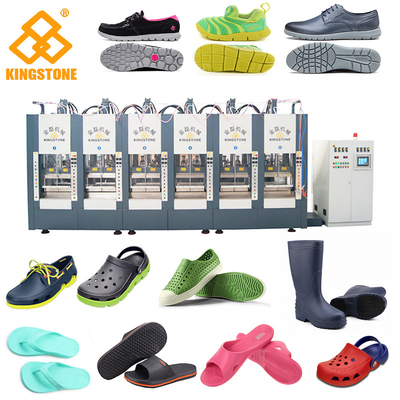 EVA プラスチック枕木 Chappal 製造機縦型 10 ステーション