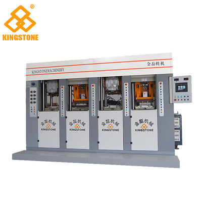 革サンダルは唯一の作成機械、空電2色TPU/TRのoutsoleの射出成形機械に蹄鉄を打ちます