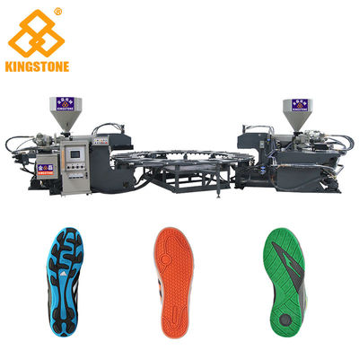 回転式3色TPRポリ塩化ビニールの唯一の注入機械直接噴射の鋳造物