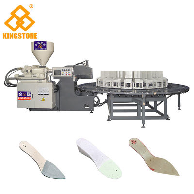 12/16/20/24速い生産率の回転式革靴PPの靴の中敷の射出成形機械を配置します