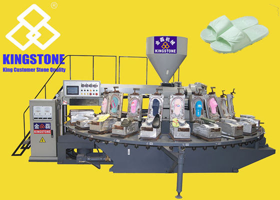 回転式テーブル単一色ポリ塩化ビニールの空気吹く注入機械