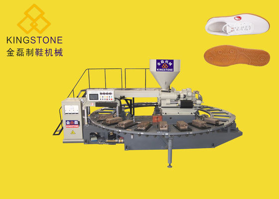 フル オートマチックの回転式ポリ塩化ビニール唯一の作成機械スポーツの靴のための単一色アウトソール