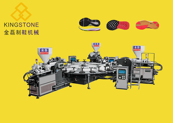 1 / プラスチック靴のための2/3色TPRポリ塩化ビニールの唯一の作成機械100-120pairs/時間