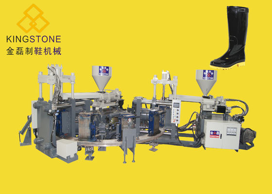 二重色ポリ塩化ビニールは射出成形機械回転式タイプ12場所を追い出す