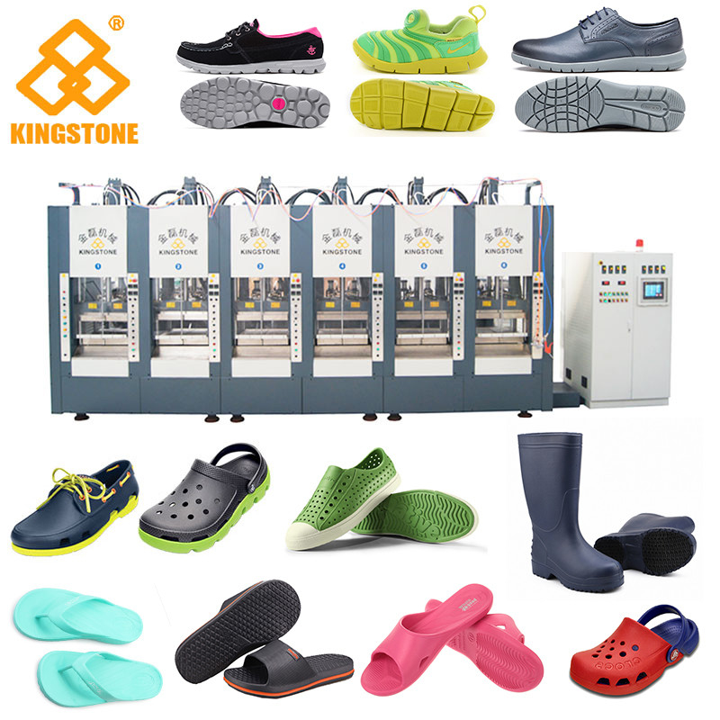 EVA プラスチック枕木 Chappal 製造機縦型 10 ステーション